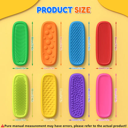 Silicone Sensory Strip Fidget Toys Kids Autism Decompression Calming Fidgeting Toy Adults Stress Desk Anxiety Relief Sensory Toy