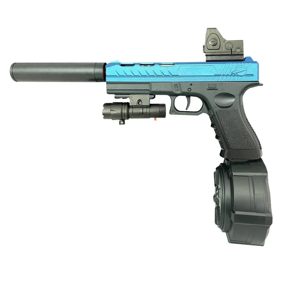 Kids & Adults Outdoor Game Toy, Play Blaster with Dual Magazines and Accessories
