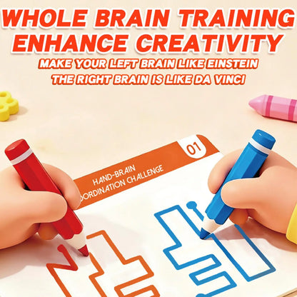 20pcs children Brain Training Card Game Educational Cognitive Toy Left And Right Brain Game Cards For Hand Coordination
