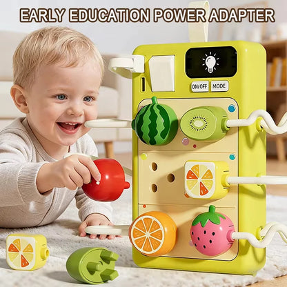 Educational Simulation Plug-In Toy Montessori Early Education Busy Board Enlightenment Toy For Babies Aged 3 To 6 Small Gift