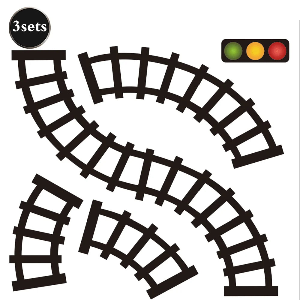 Creative Road Tapes Traffic DIY Highway Train Railway Tape Cartoon Car Stickers for Kids Racing Car Birthday Party Creative Gift