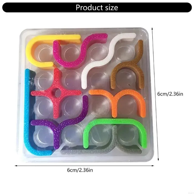 Creative 3D Intelligence Puzzle Crazy Curve Sudoku Puzzle Games Geometric Line Matrix Puzzle Toys For Children Learning Toy Gift