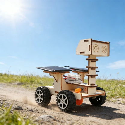 Solar Powered Moon Vehicle Education Science Project Kits Kids Early Learning Toy