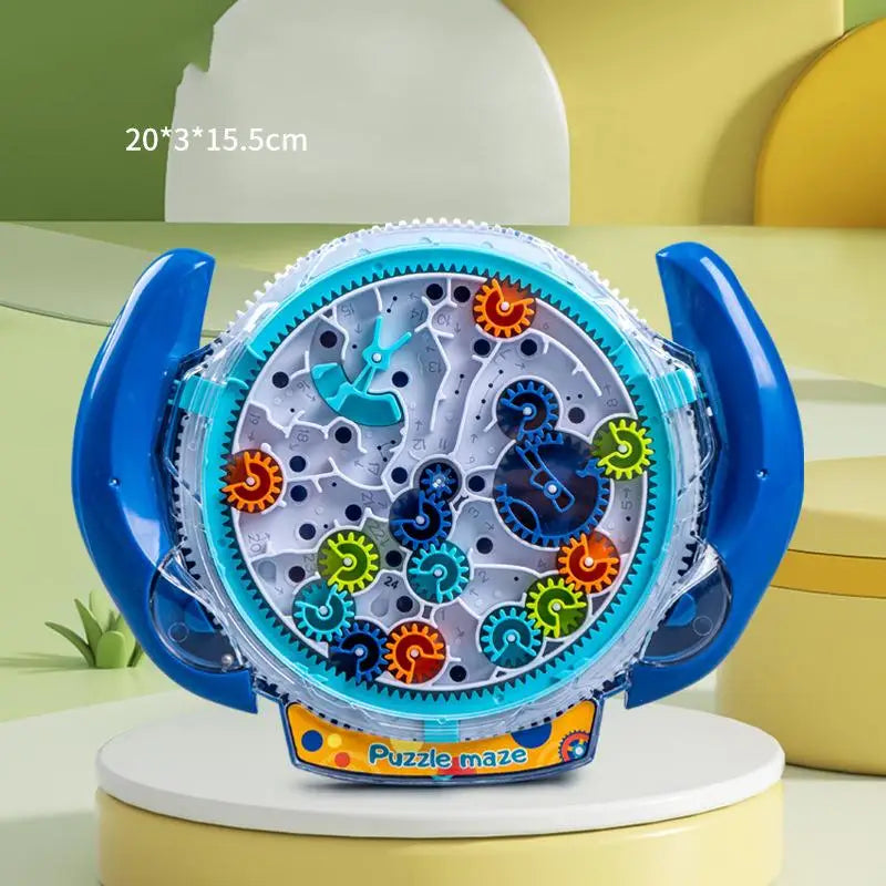 Creative 3D Puzzle Funny Gear Labyrinth Disk Gear Balance Ball Maze Wheel Dish IQ Puzzle Educational ABS Toys For Kids
