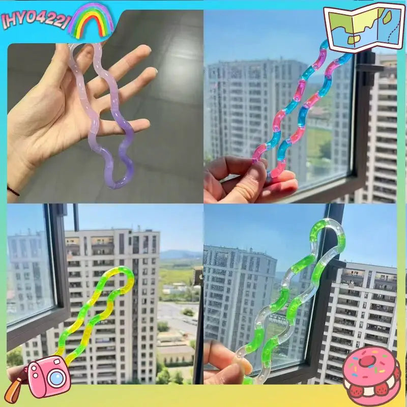 Tangle Sensory Fidget Toy For Kids Adults Autism Special Needs Stress Relief Anxiety Reducer Hand Therapy Toy Gifts