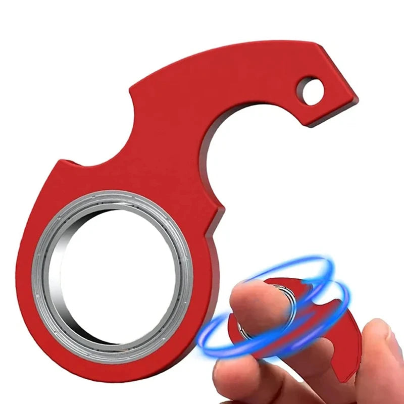 Creative Keychain Fidget Spinner Stress Relief Toys For Anxiety Autism ADHD EDC Cool Stuff For Teens Adults Kids Great Gifts