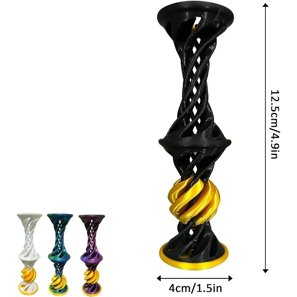 Creative Anxiety Relaxing 3D Printed Gear Ball Gear Sphere Sensory Needs Spin Ball Rotary Fidget Toy Stress Ball for Kids