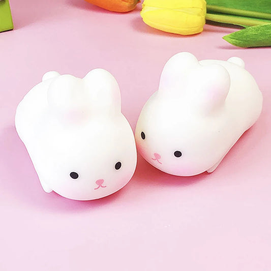 Soft Bunny Stress Balls Autism Sensory Toys Stress & Anxiety Relief Fidget Toys Slow Rebound Squeeze Toy Gifts Bulk