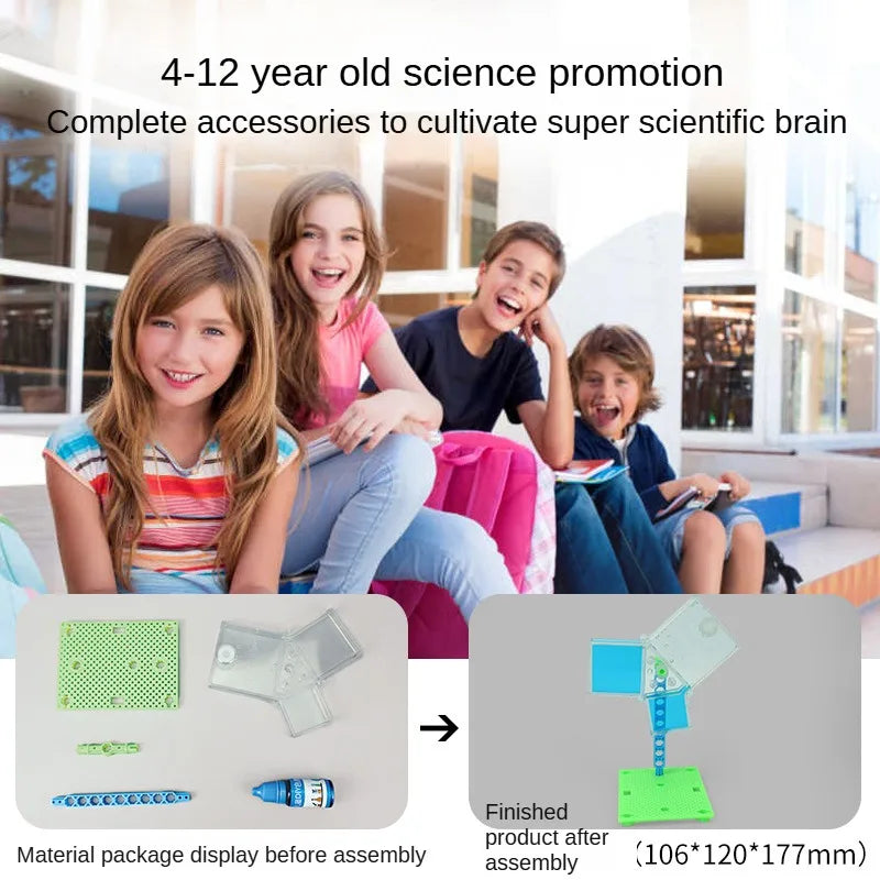 Montessori Pythagorean Theorem Demonstration Experiment Set Mathematics Model Education Aid DIY for Boy Girl Kids Toys Gifts