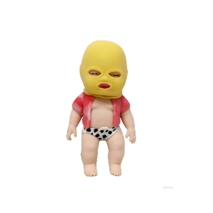 Creative Str Relief Toy Boy Squeezable Fun Playful Face Covered Toy for Adults Novel Prank Iatable Toy Gifts