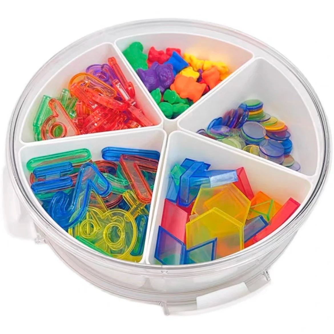 Sensory Bin Educational Nursery Partitioned Montessori Reggio Toy Storage ABS Educational Toys for Toddlers And Preschoolers