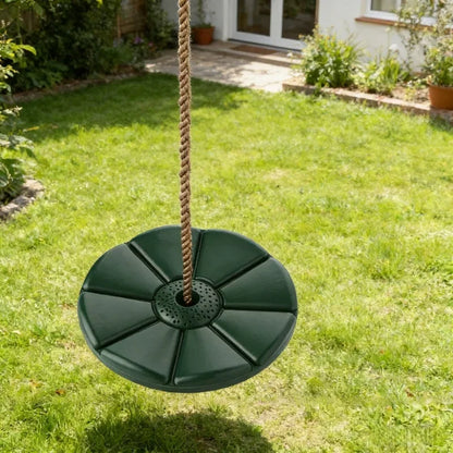 Kids Swing Disc Toy Seat Children Round Rope Swings Outdoor Playground Hanging Garden Play Entertainment Game Activity Swing