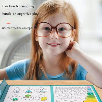 Magnetic Fraction Puzzles for Math Mastery Montessori Enlightenment with Fun Arithmetic Teaching Aid Cognitive Educational Toys