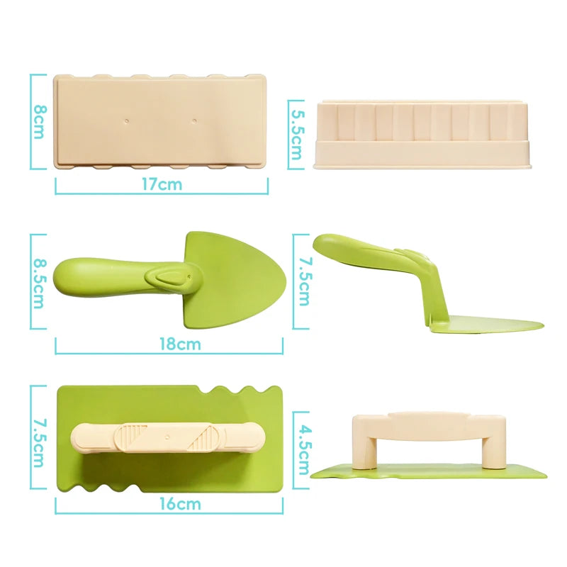 Children Beach Toys Shovel Sandbox Castle Building Sand Brick Walls Molds Tools Winter Outdoor Snow Play Games Kids Sands Toys