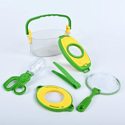 Outdoor Exploration Magnifying Glass, Insect Handheld Observation Box, Capture Tool, Butterfly Net Cage, Insect Trap, Clamp