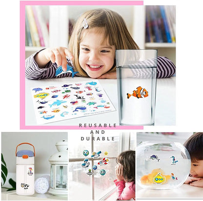 Hot New Children Scene Stickers DIY Hand-on Puzzle Sticker Books Reusable Cartoon Animal Learning Cognition Toys for Kids Gift