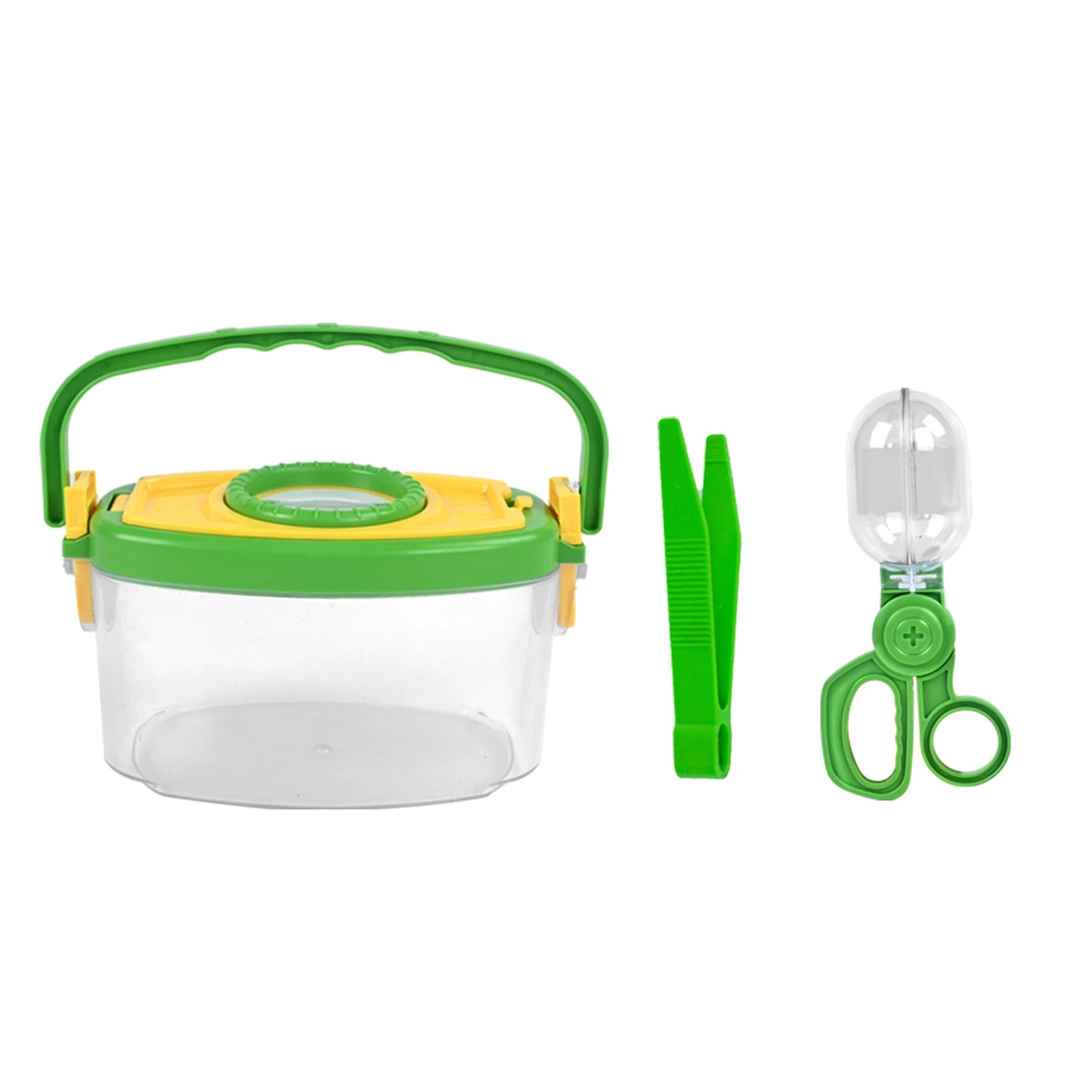 Outdoor Exploration Magnifying Glass, Insect Handheld Observation Box, Capture Tool, Butterfly Net Cage, Insect Trap, Clamp