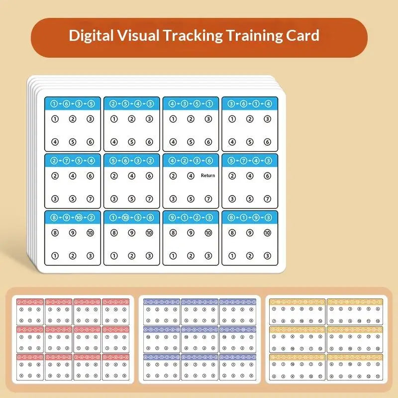 Cognitive Development Toy Set: Kids' Attention and Memory Training Cards