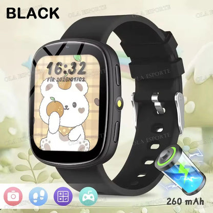 Kids Smart Watch Multiple Games HD Camera LED Flashlight Alarm Clock Calculator Sleep Monitoring Children's Smartwatch Gift HT30