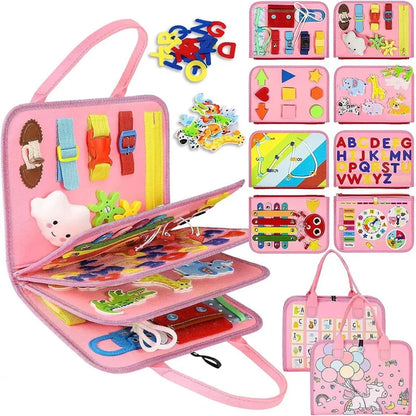 Montessori Busy Board Early Education Board Children's Learning Enlightenment Teaching Aids Learning Board Baby's Toys