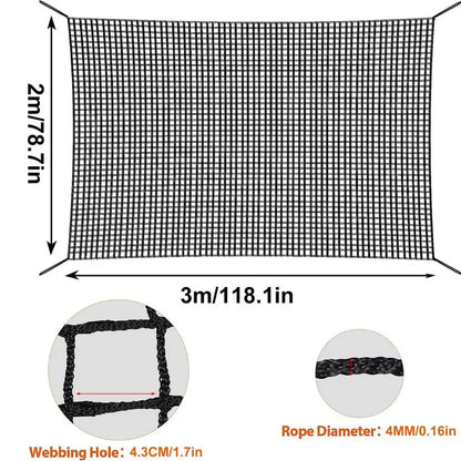1*3m/2*3m Kids Playground Play Safety Net Outdoor Climbing Cargo Net Children Obstacle Course Double Layers Backyard Safety Net