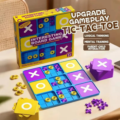 Creative Tic Tac Toe Board Game Montessori Funny Montessori Puzzle Table Game Thinking Exercise Cognitive Development