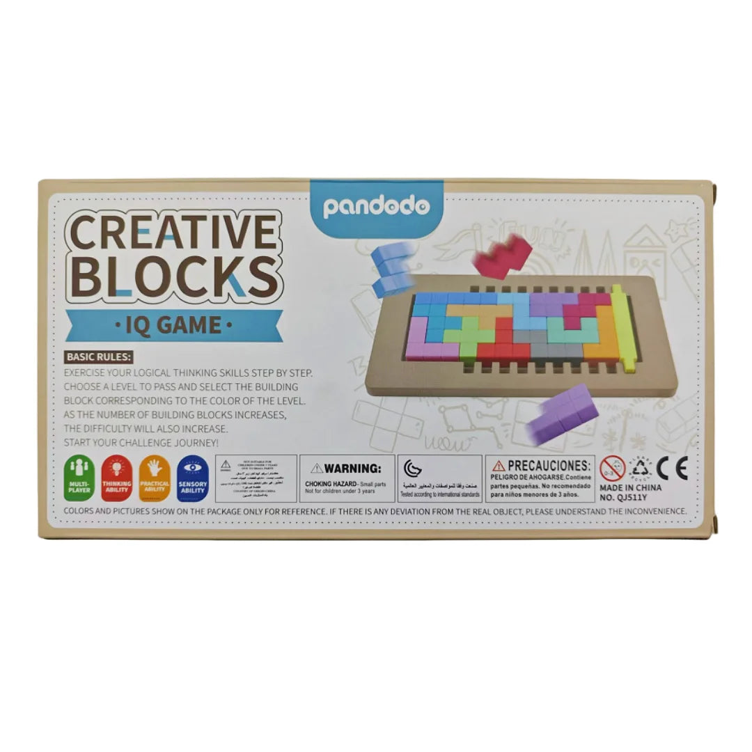 Creative Cubes, Educational Board Game, Multi-Level Difficulty for Logical Thinking Training, Ideal Game for Family Gatherings, Gift Items