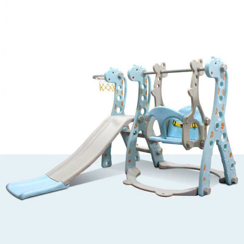 Household Children's Toys Slide Indoor Outdoor  Family Playground  Props Cartoon Giraffe Combination Swing Toys Gift for Kids