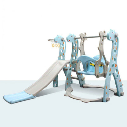 Household Children's Toys Slide Indoor Outdoor  Family Playground  Props Cartoon Giraffe Combination Swing Toys Gift for Kids