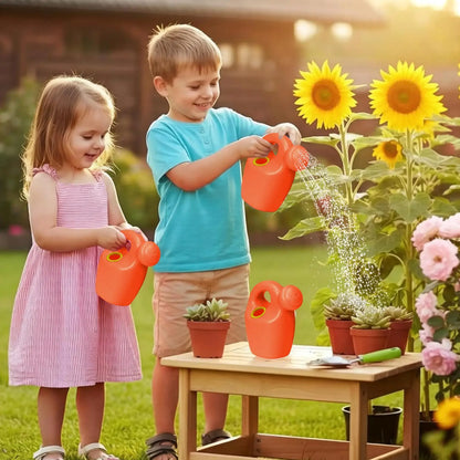 Kids Watering Can Toy Portable with Easy-Grip Handle Perfect for Beach Pool Bath Time Garden, Outdoor Summer Water Play