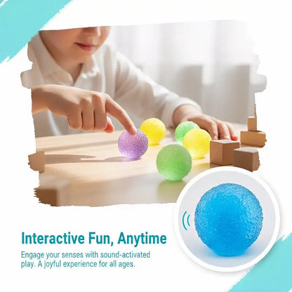 Sensory Slushie Squeeze Ball 1PC Reusable Crunchy Crackling Toy for Stress Relief Calm Fidget Play at Work Home