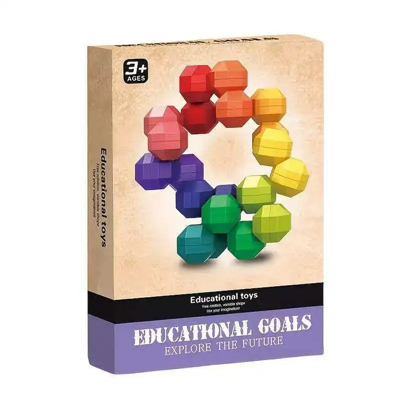 Rainbow Infinity Sensory Ball ADHD Anxiety Autism Fidget Toys for Kids Stress Relief Gifts Airplane Car Travel Calm Down