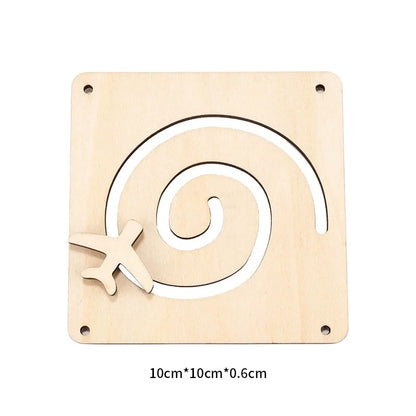 Kindergarten Montessori Busy Board  Accessories Caterpillar Gear LED Lamp Bell Roller Counting Bead Wall Toy Educational Toy
