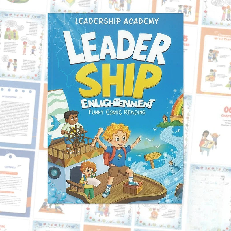Fun Comic Stories Help Children Build Leadership and Emotional Intelligence, Great for Daily Reading and Kid's Birthday Presents