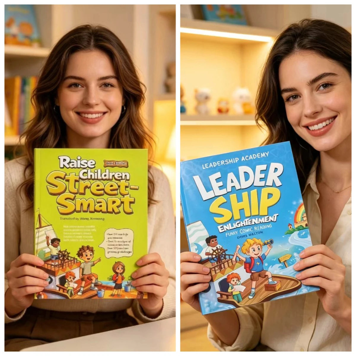 Children's Comic Book Set, Leadership Enlightenment, Emotional Intelligence and Social Training, 10000 Why Science Encyclopedias