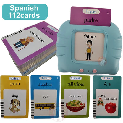 Kids Montessori Toys English Learning Card with Children Stories in Spanish Russian Alphabet French - Educational Teaching Tool