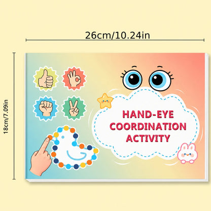 2 Books Brain Gym Workbook Set for Kids: Memory, Focus, Thinking Games, Attention Development, Hand-Eye Coordination Exercises