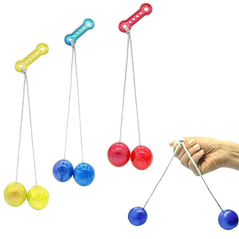 Clackers Balls On A String Fidget ADHD Anxiety Autism Sensory Toys For Kids Juggling Game Party Favors Kinder Spielzeuge