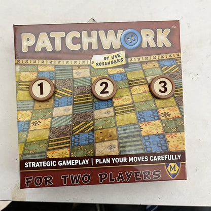 Patchwork Board Game for 2 Players Strategic Tile Placement Family Fun Creative Puzzle Strategy Card Game for Adults Kids