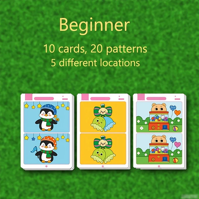 Children's Focus and Observation Training, Spot the Difference, from Hyperactivity to Concentration, Educational Game Cards
