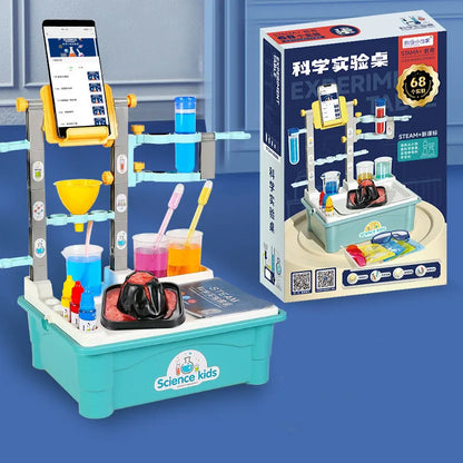 Kids Science Laboratory Teaching Aids Toys Kit Educational Toys For Children Chemical Tools Table STEM Toys Funny Learning Toy