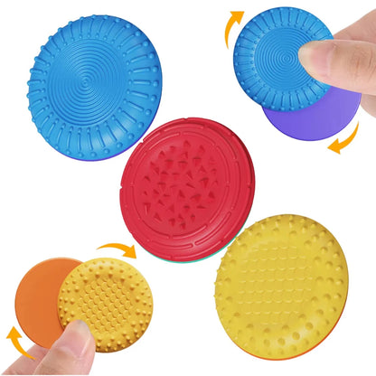 Magnetic Fidget Toys for Adults -Textured Sensory Toys for Autism Anxiety Relief Stress Fidget Silicone Sliders