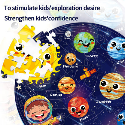 Fun Luminous Puzzles For Kids 70 Piece Creative Floor Puzzles Early Educational Learning Toy For Above 3 Years Kids Boys Girls