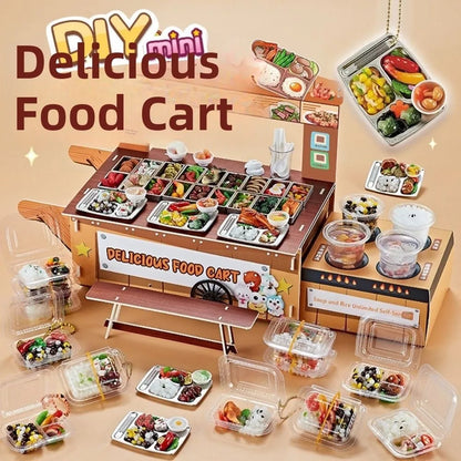 3D Pretend Play Kitchen Toys Creative DIY Mini Fast Food Model Toy Funny Reusable Cooking Interactive Toys Children Gifts