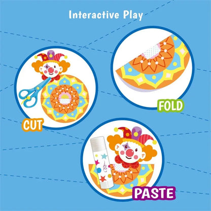 Children's Paper-Cut Book Creative Fun DIY Handmade Daily Activities Paste Toys Kindergarten Puzzle