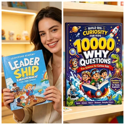 Children's Comic Book Set, Leadership Enlightenment, Emotional Intelligence and Social Training, 10000 Why Science Encyclopedias