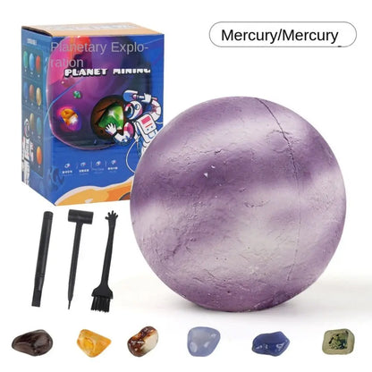 Science Educational Explore Planet Dig Kit Kids Excavation Toys Mining Kit Crystals  Mega Gemstone Education Excavation Kit