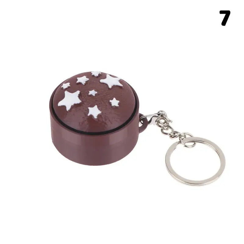 Fidget Toy Simulated Chocolate Keyboard Keychain Push Bubble Clicker Stress Relief Sensory Play for Kids and Adults