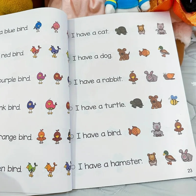 Children's English Reading Comprehension English Enlightenment Sketching Training Book Educational Equipment Language Learning