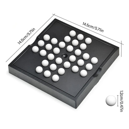 Kids and Adult Board Game Puzzle Toy Single Player Strategic Checkers Board Game for Intellectual Development 24BD